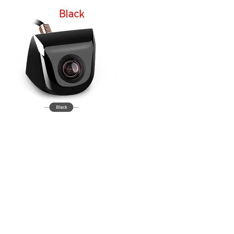 HD waterproof car rearview camera with metal shell in black, white, silver, or chrome finish