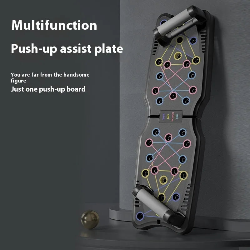 ABS plastic push up support plate for upper body fitness training on a flat surface.