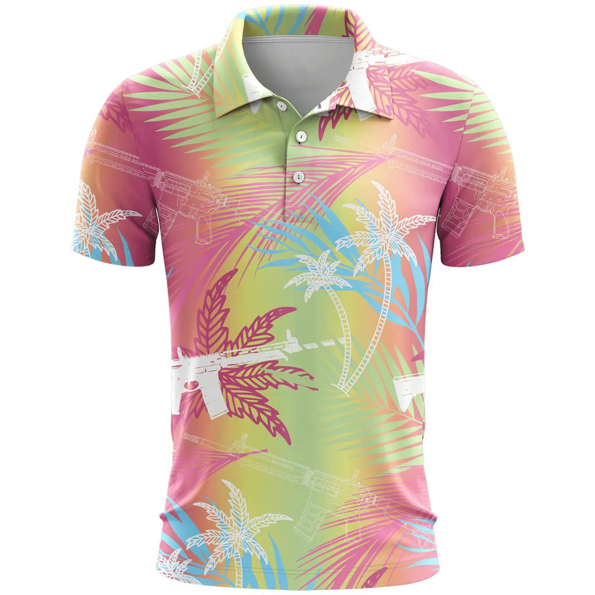 3D printed pattern sports short sleeve top in bird eye cloth fabric showing loose fit design