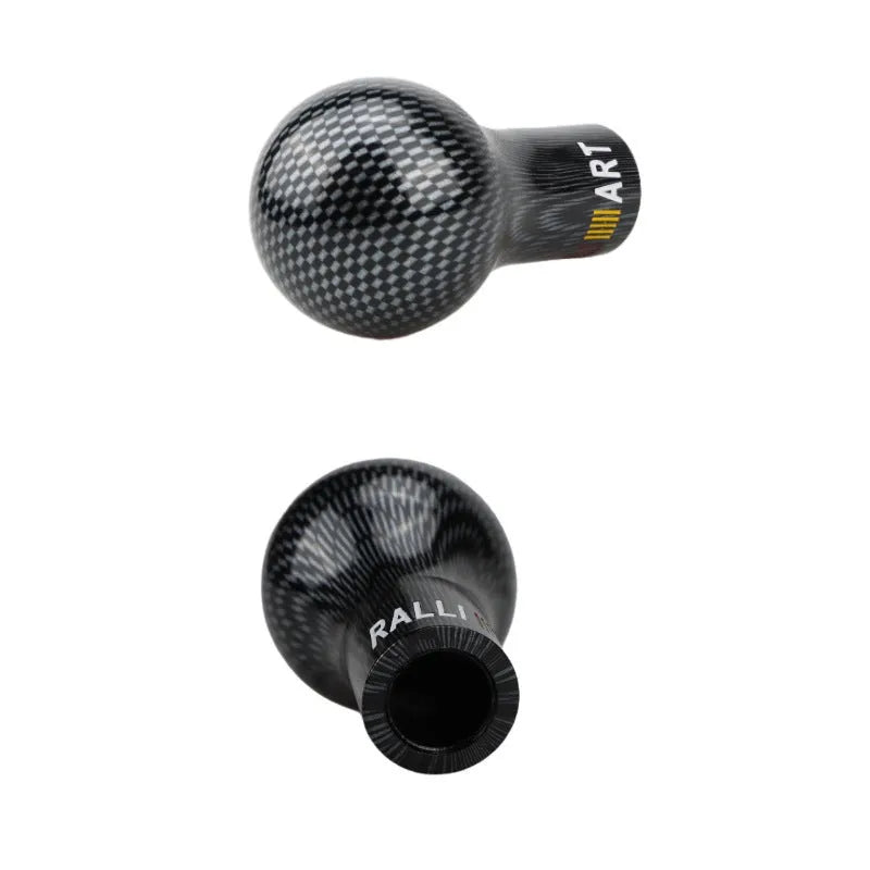 Mitsubishi car gear head in five colour options showing 7.6cm height and thread for installation