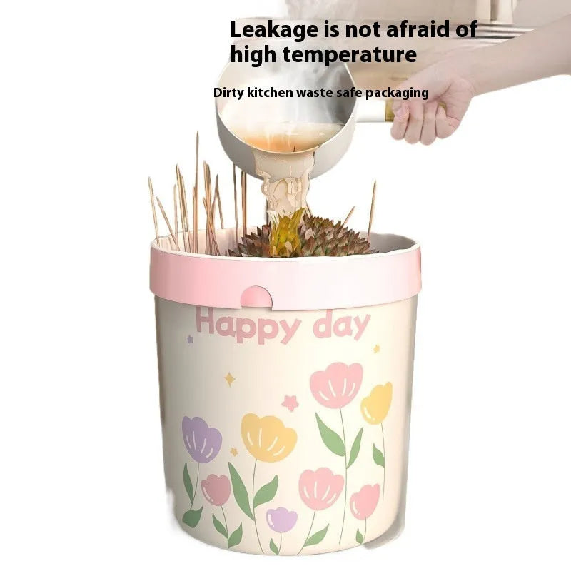 Pink argy wormwood mosquito repellent garbage bags with drawstring closure showing 44cm x 48cm dimensions