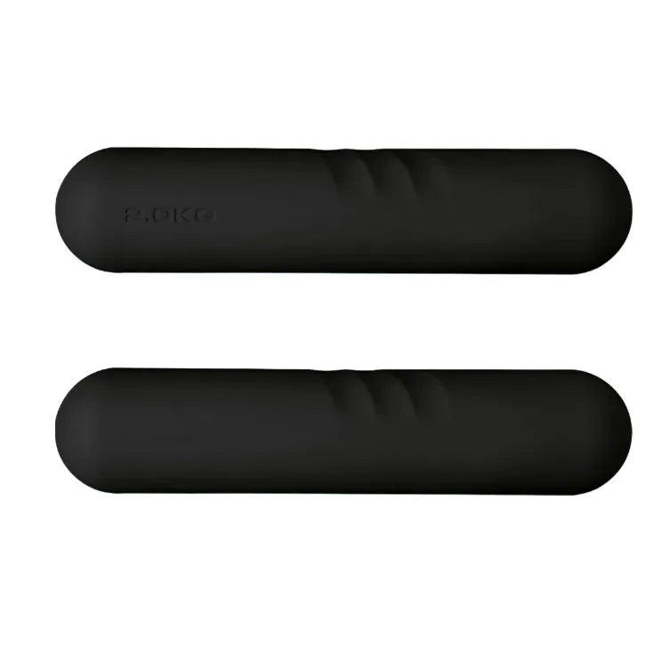 Silicone-edged non-slip dumbbell stick for fitness, shown in various colours and weights.
