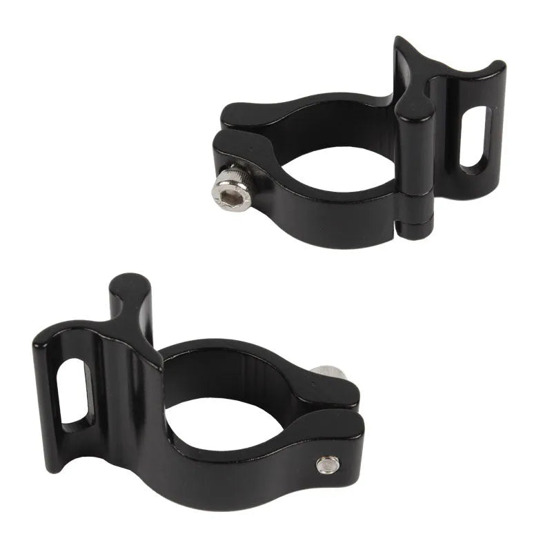 Black aluminium alloy vehicle clamp ring with 28.6mm diameter