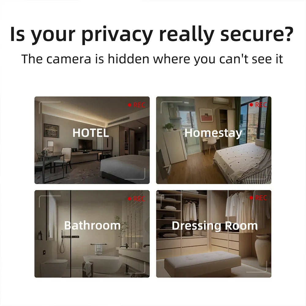 Compact infrared camera detector for hidden camera identification with 5-metre range