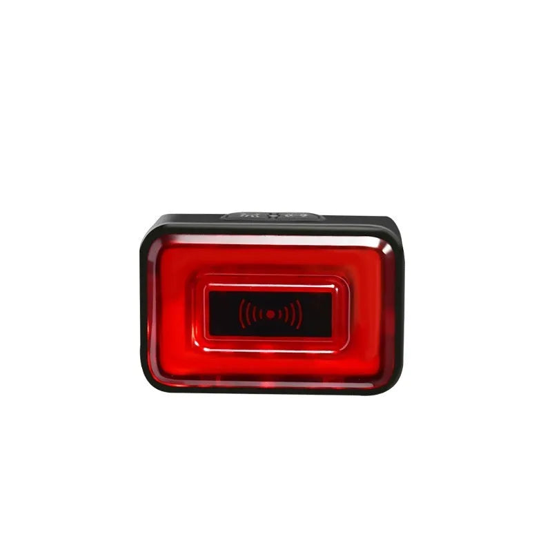 Smart millimeter wave radar bicycle taillight with double bracket in black colour