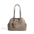 Women's genuine top grain cowhide leather bucket bag, large capacity, black colour, patchwork style with zippered hidden pocket