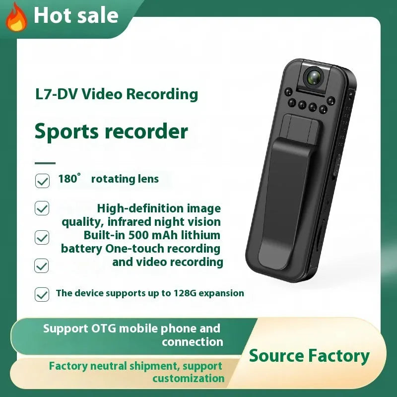 L7 model home security camera with HD recording and infrared night vision