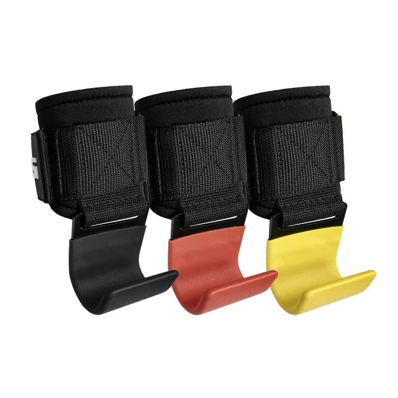 Horizontal bar pull-up power assist grip hook, black colour, one-pair package, wrist support for weightlifting