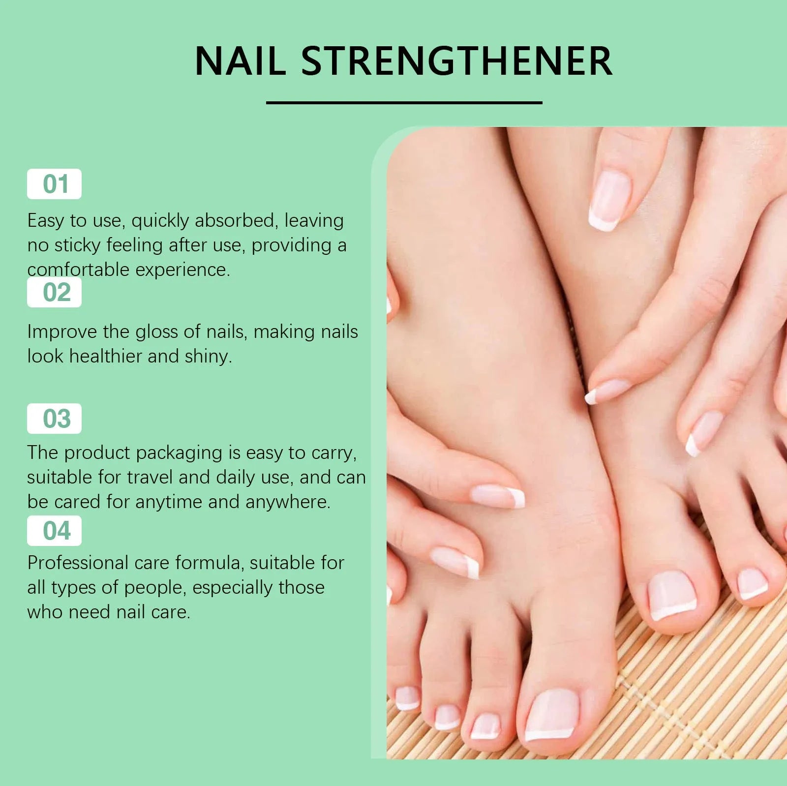 30 ml bottle of nail care nursing solution for gentle daily cleaning.