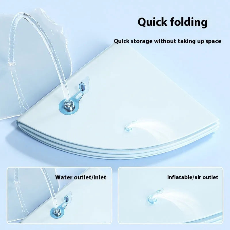 PVC inflatable water cushion pet cooling bed in aquatic designs