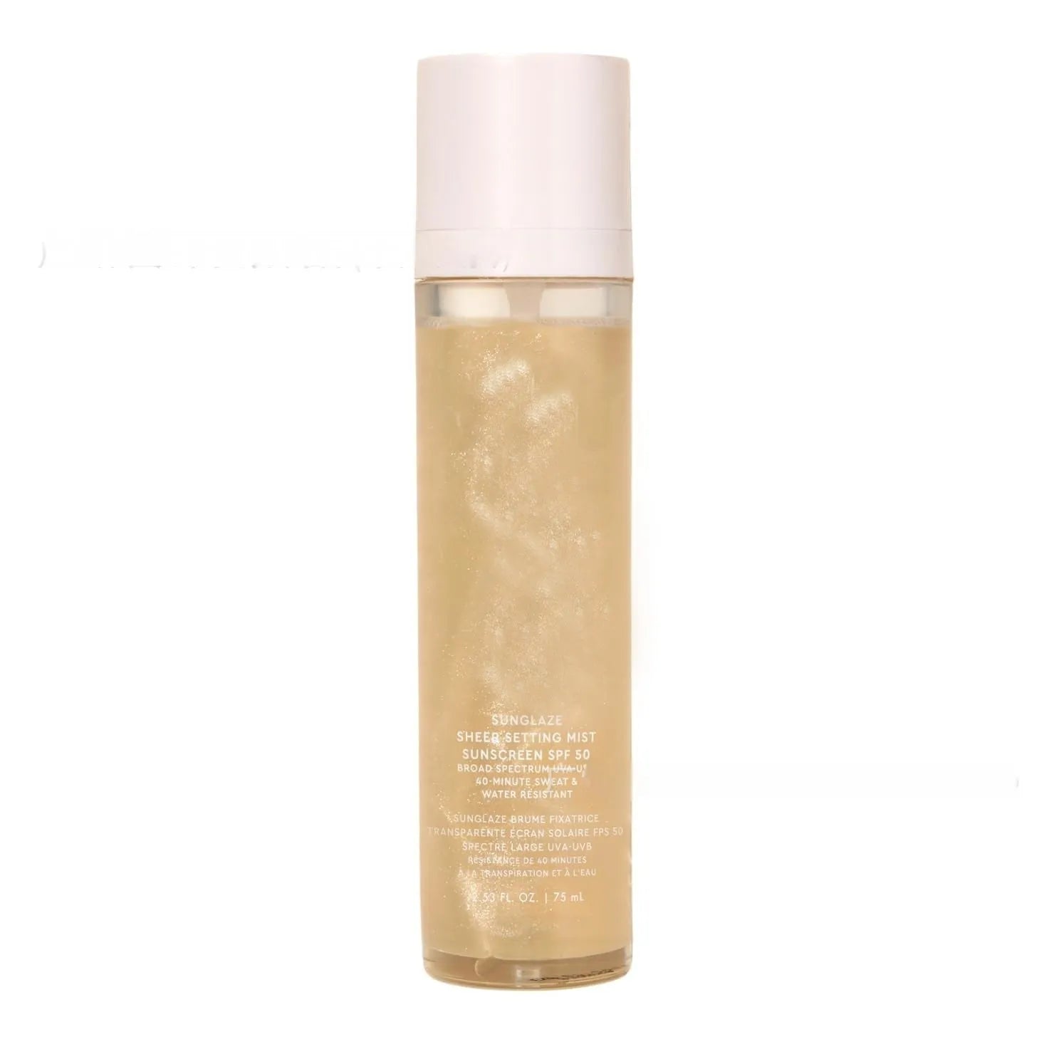 75ml makeup setting spray bottle with moisturising and nourishing toning lotion properties