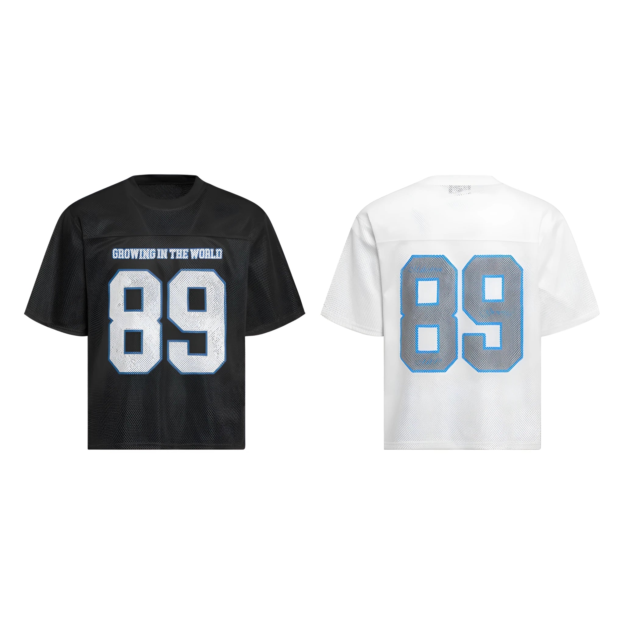 High street loose-fitting casual T-shirt in black and white colour options