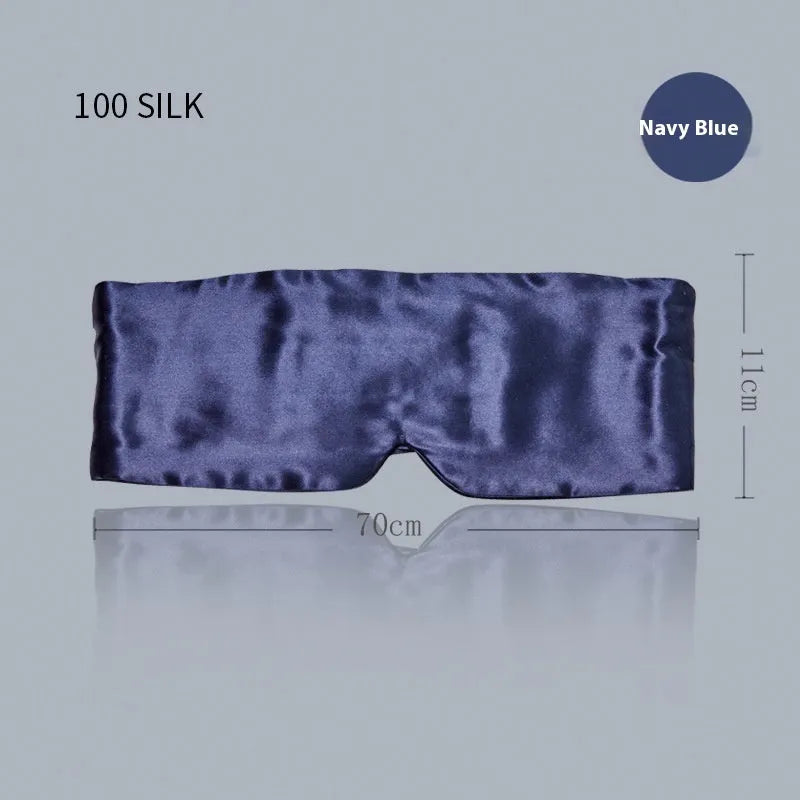 Mulberry silk sleep eye mask in multiple colours including black and champagne gold