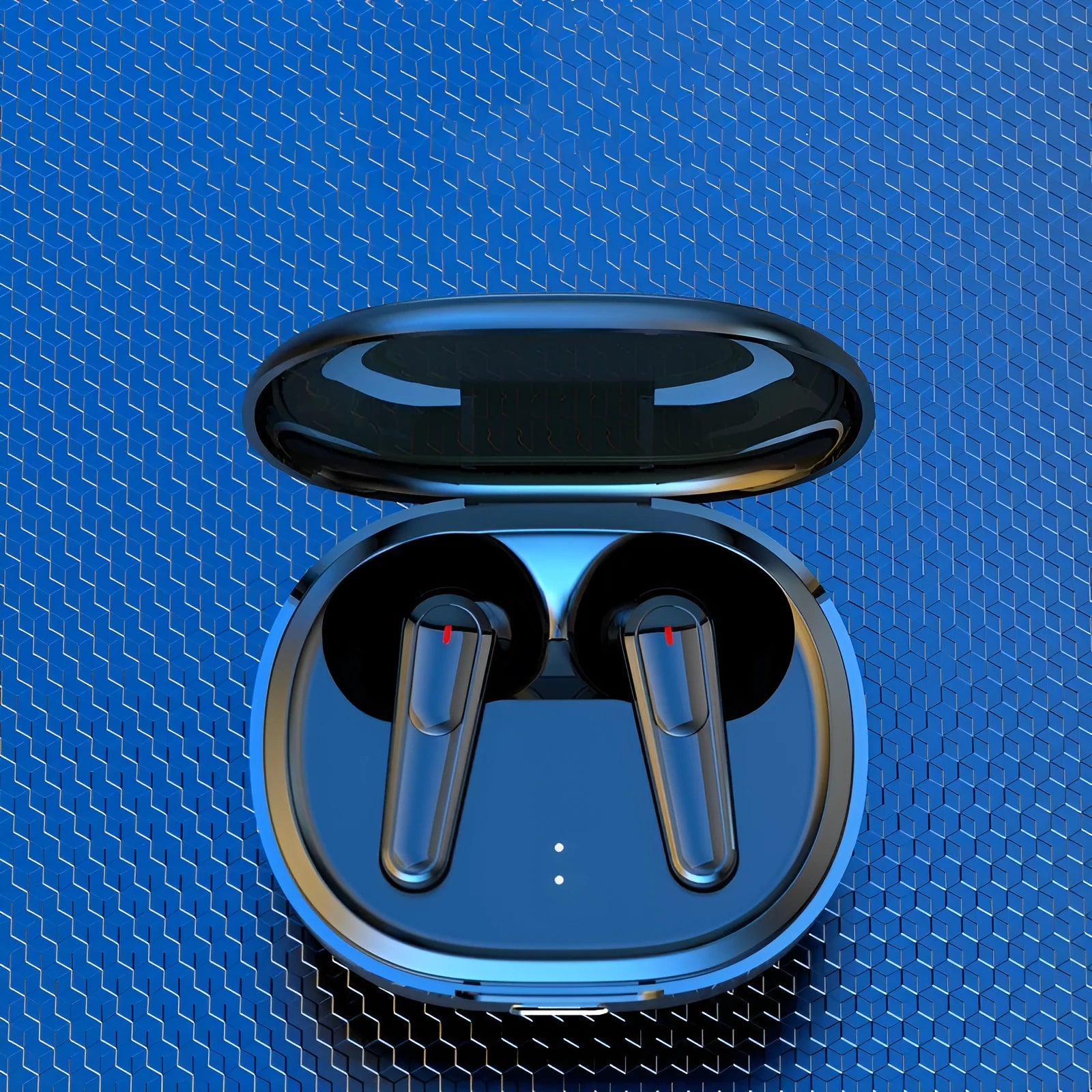 Black PRO30 in-ear Bluetooth earbuds with active noise cancellation on a white background.
