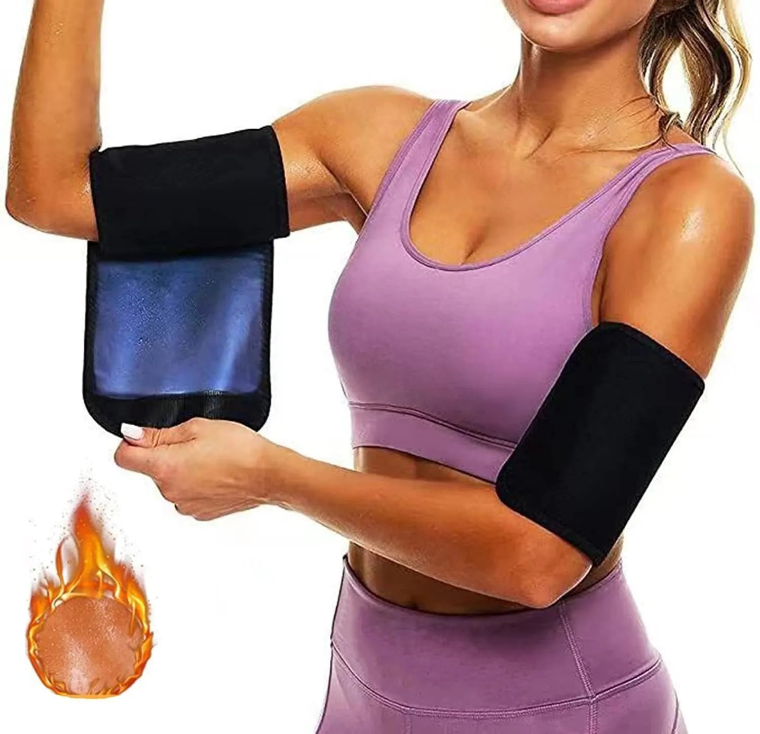 Sports arm band sweatband for fitness activities in multiple colour and size options