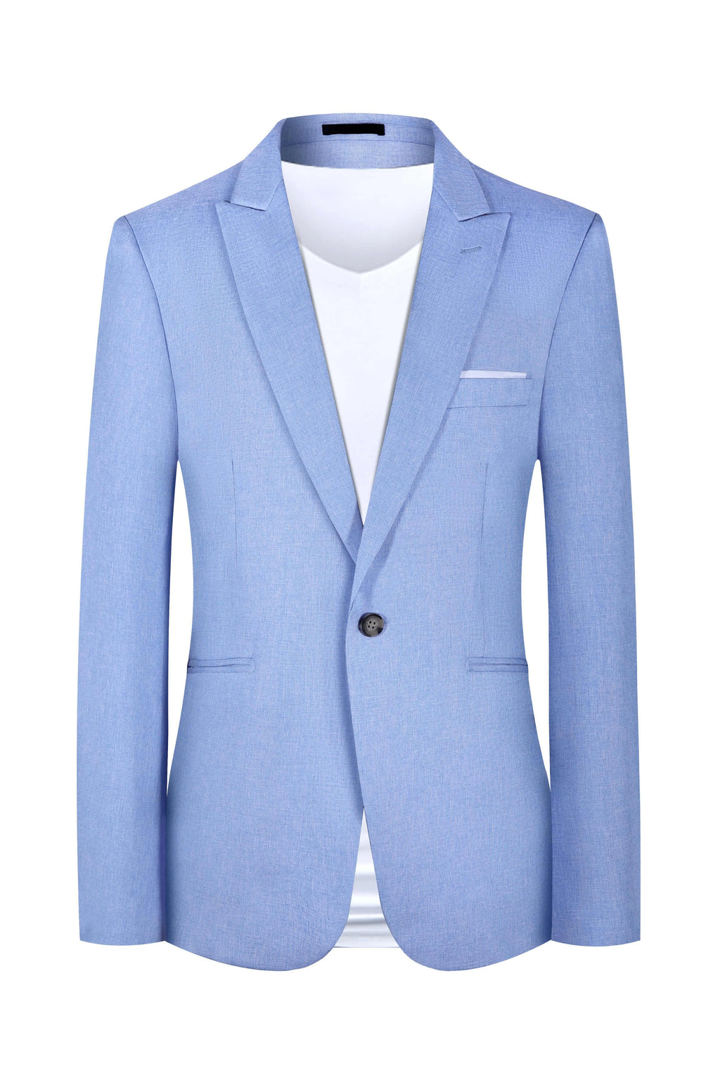 Men's western casual jacket in light blue or pink colour for spring and summer wear