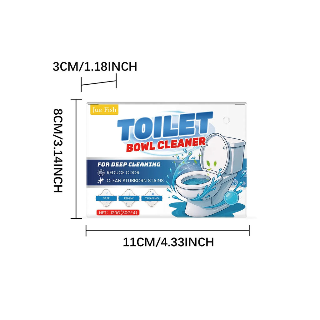 Pack of toilet bowl cleaning powder sachets for removing urine stains and odours