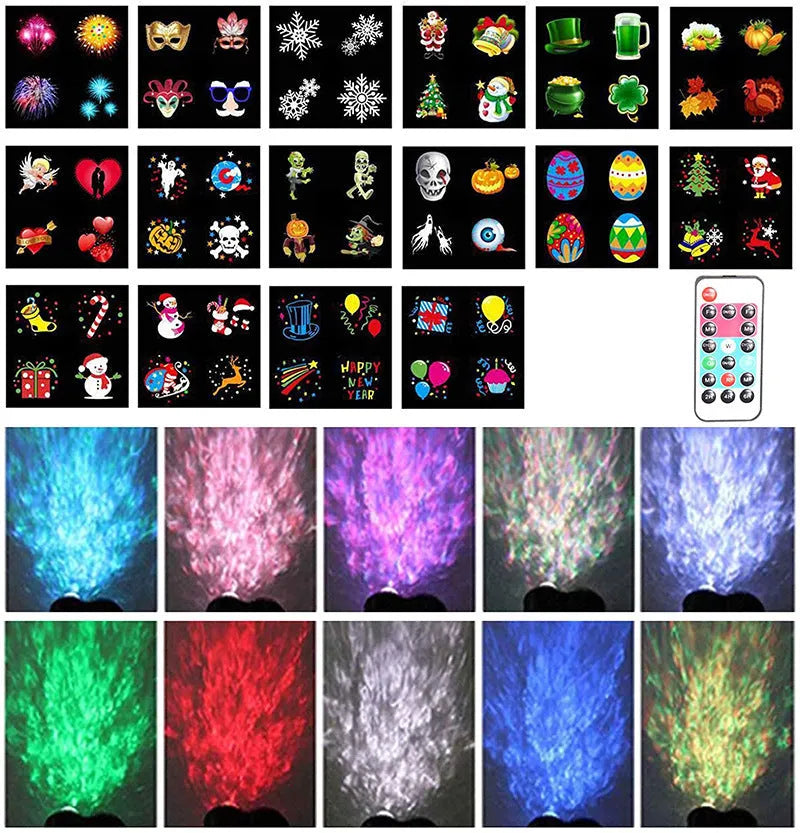 Outdoor waterproof double tube animated watermark LED light with IP65 rating.