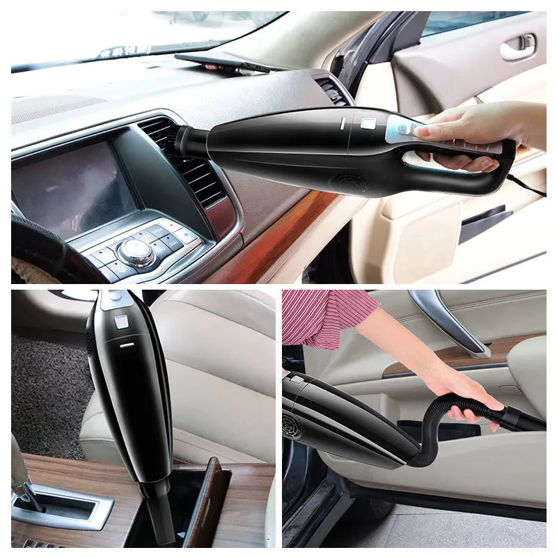 PoHigh Hypa eighth generation black car vacuum cleaner with cigarette lighter plug