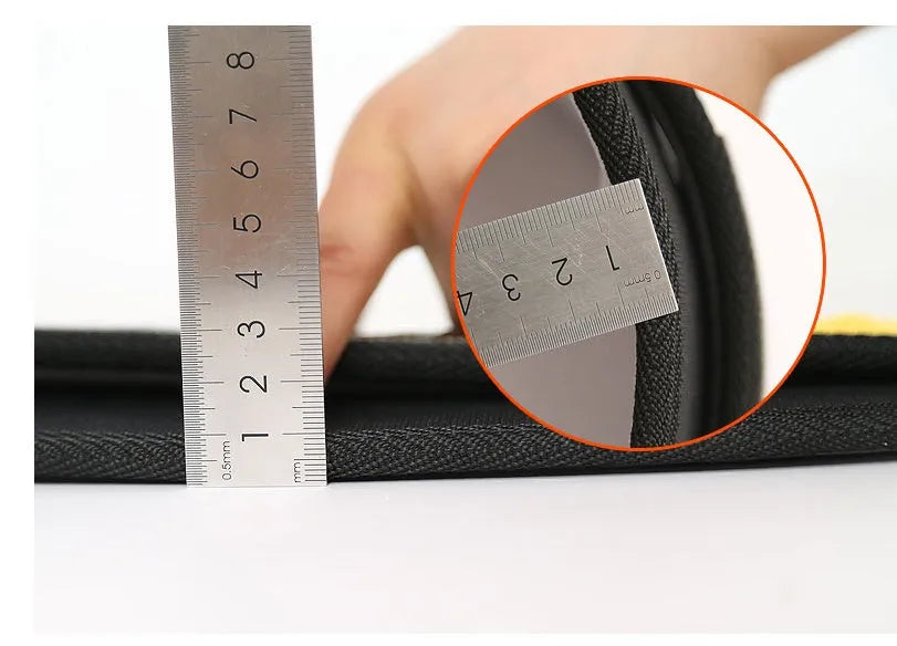 Nylon fitness weightlifting waistband support belt in black colour showing abdominal support design