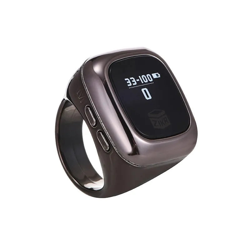 Al-Fatiha electronic digital tasbeeh counter in rose gold colour with digital display