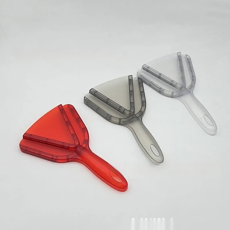 Adjustable telescopic plastic bottle opener in red colour showing non-slip grip surface