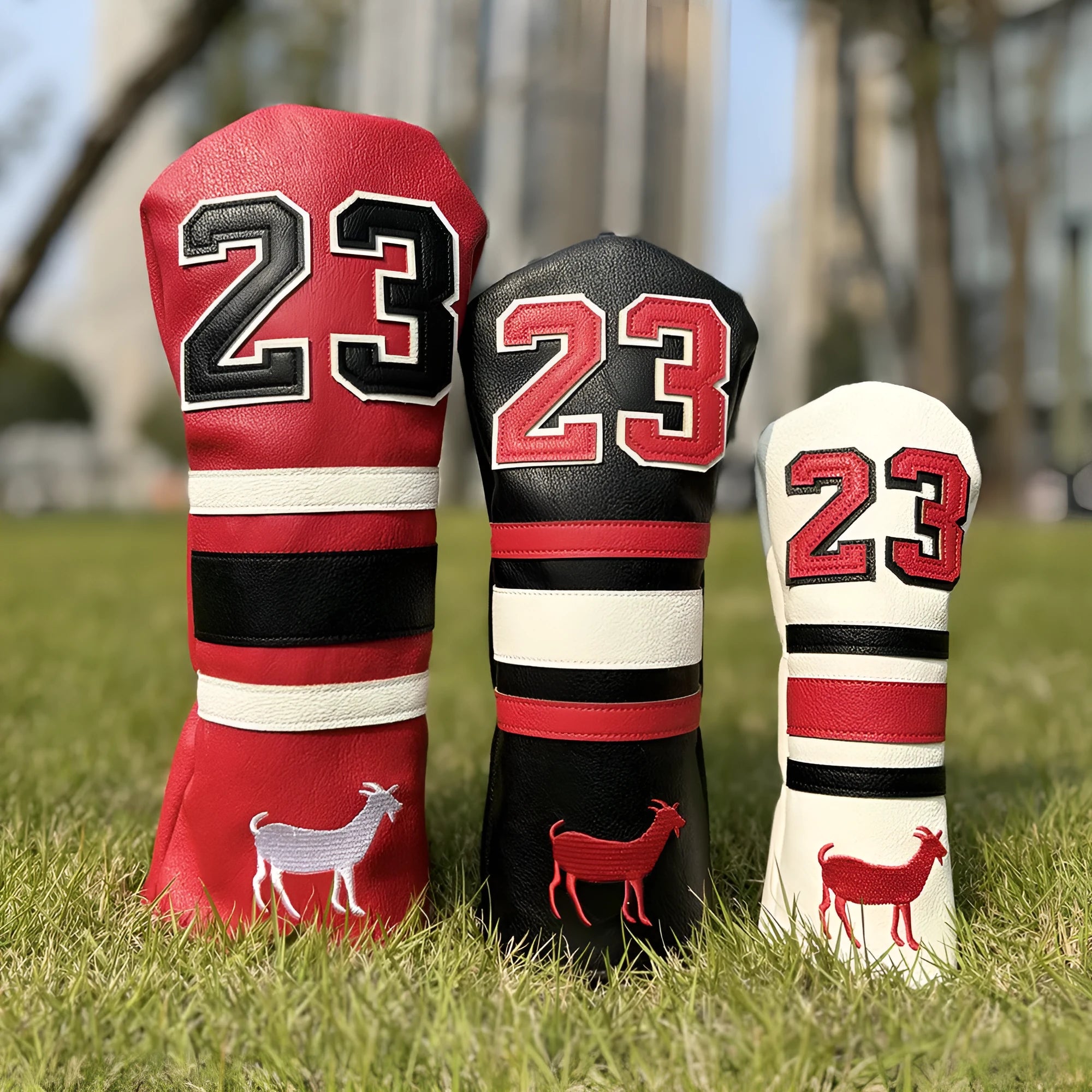 Ram No 1 golf club sleeve in PU material for iron head and wooden pole protection