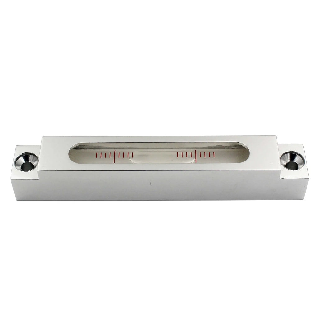 Metal and glass spirit level measuring 132mm with precision accuracy specifications for machine tool work
