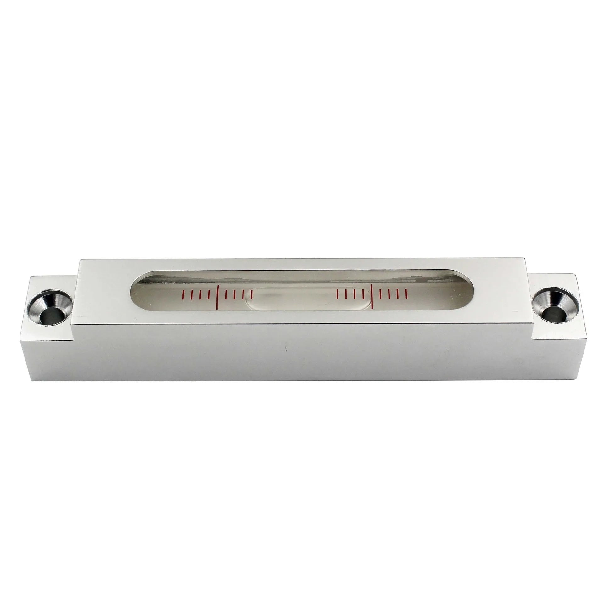 Metal and glass spirit level measuring 132mm with precision accuracy specifications for machine tool work