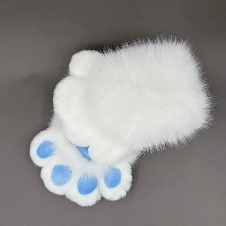 Colourful nylon animal claw cosplay gloves for fancy dress and Halloween costumes.
