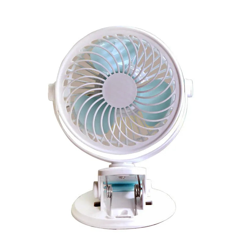 USB portable desk fan with brushless motor in clip and floor standing configurations