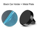 Aluminium alloy magnetic car phone holder with CD texture in black, gold or silver colours