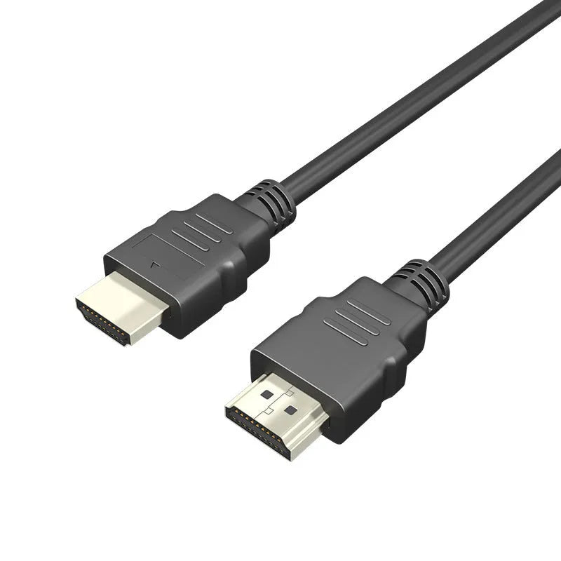 Black HDMI data cable with nickel-plated connectors for set-top box video connections