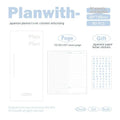 Embossed simple visual daily meter book in blue, showing prefect binding and white paper interior.