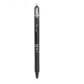 Blue and black erasable push gel pen with 0.5mm stainless steel nib for school use
