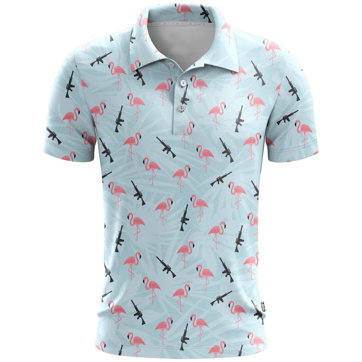 3D printed pattern sports short sleeve top in bird eye cloth fabric showing loose fit design