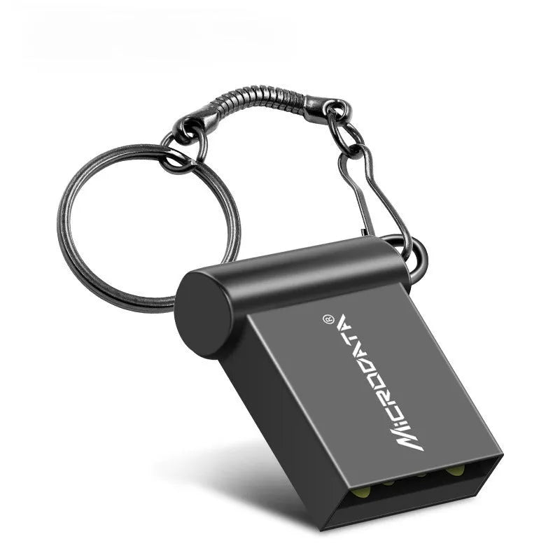 Metal speed car design USB flash drive on necklace chain in black colour