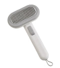 Large pet grooming comb with integrated shaver in light green, pink, or light grey for cat and dog hair removal