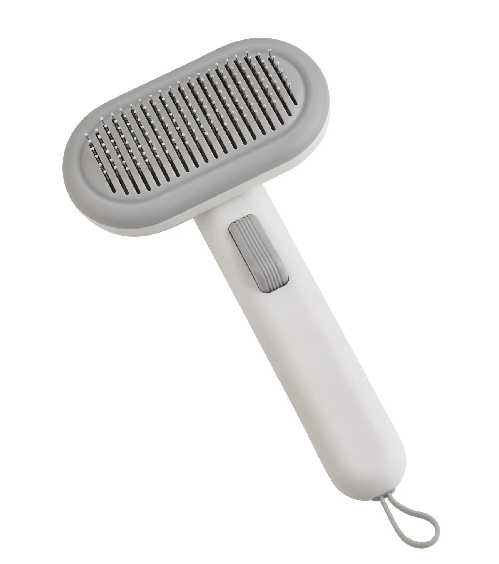 Large pet grooming comb with integrated shaver in light green, pink, or light grey for cat and dog hair removal