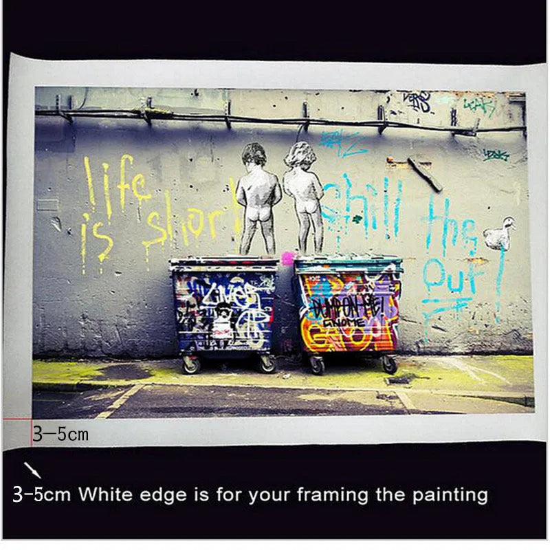 Black canvas wall art painting plane print without frame, available in multiple sizes