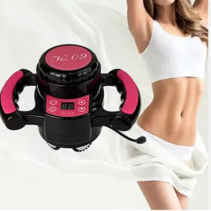 New handheld fat shock body shaping device in Rose Red colour with compact dimensions