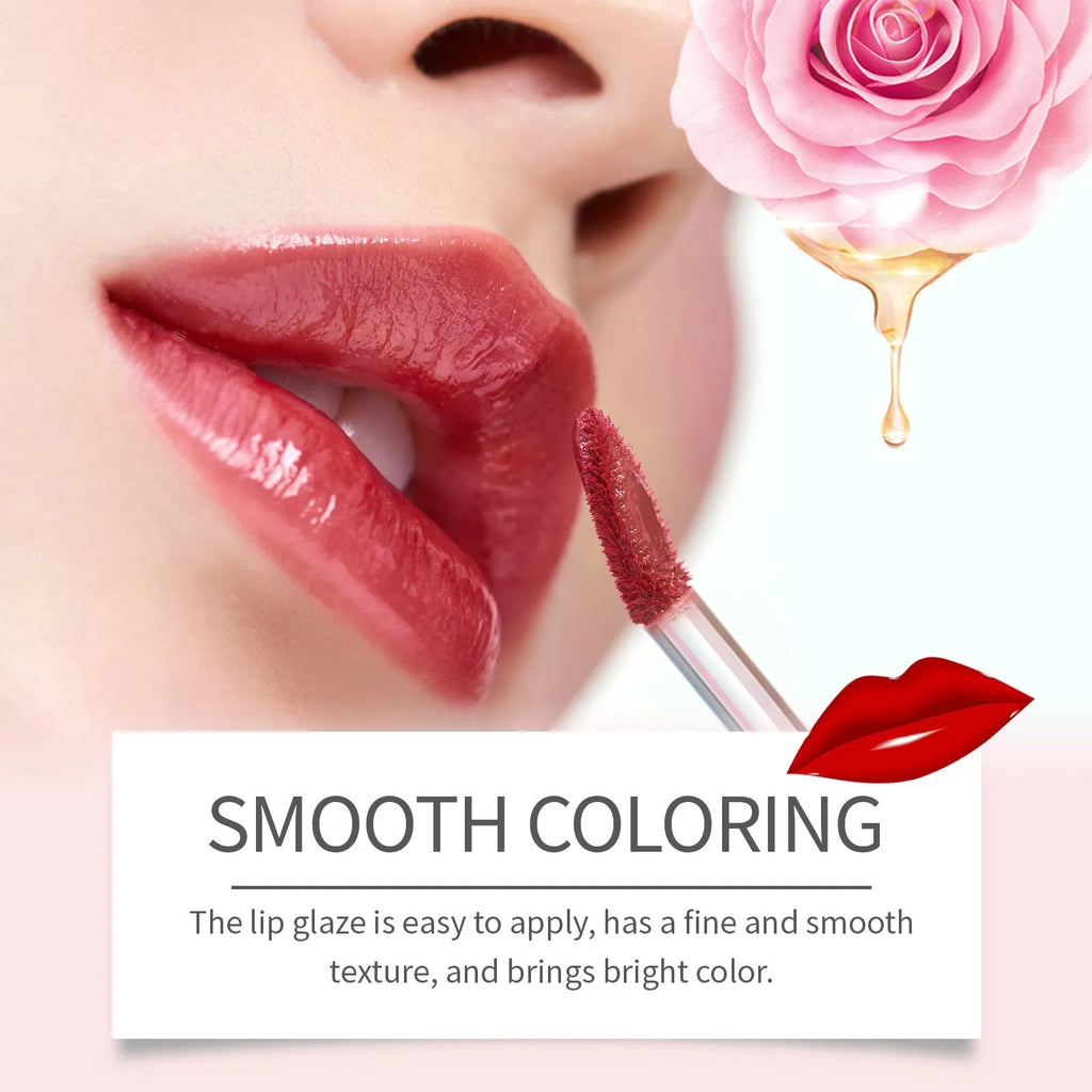 Double-headed lip liner and lip lacquer pen with three matte colour options