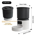 4L smart pet feeder for cats and dogs with choice of plastic or stainless steel bowl