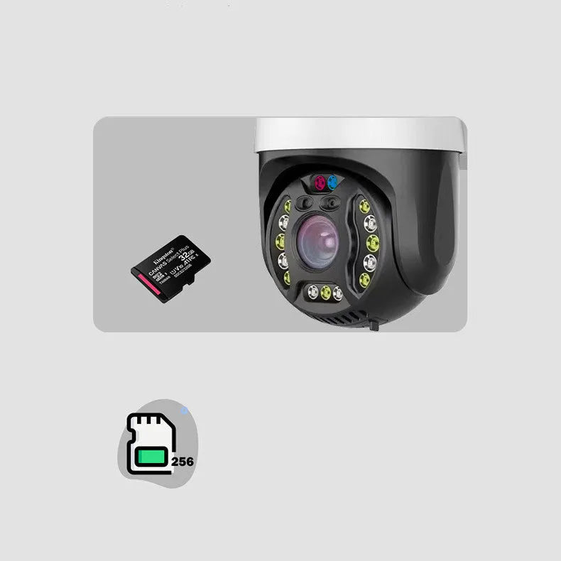 5MP dome surveillance camera with 360 degree rotation and night vision for outdoor security
