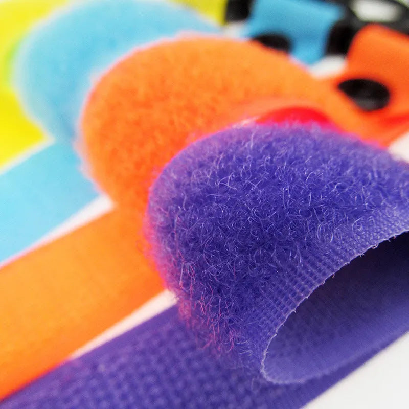 Nylon luggage Velcro hook in multiple colour options for suitcase and backpack identification