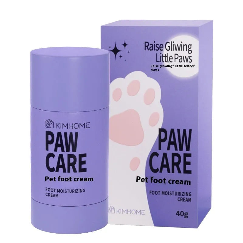 40g container of pet foot moisturising cream with Brazil palm wax for cat and dog paw care