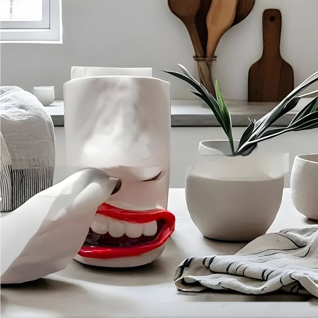 Colourful resin tissue box cover with American style decoration on desk