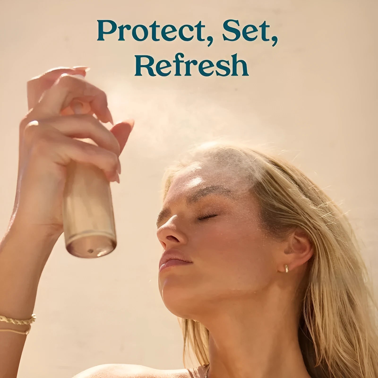 75ml makeup setting spray bottle with moisturising and nourishing toning lotion properties