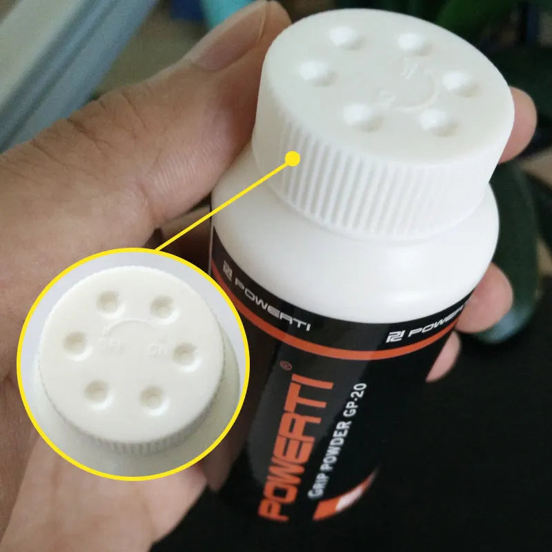 White magnesium carbonate sports anti-slip powder container for badminton tennis weightlifting grip enhancement
