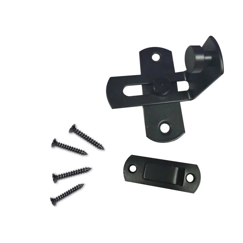 American style 90 degree sliding door hasp lock with steel shackle for warehouse or barn.